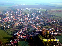 Badeborn Luftbildaufnahme